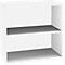 SOLUS boekenkast, 2 OH, 1 legbord, B 800 x D 420 x H 760 mm, wit
