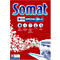 Envase rojo de Somat Special Salt. La inscripción Somat está en la parte superior, con 5in1 Special Salt debajo. Los símbolos y el texto describen las funciones.