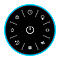 Sonnenkönig Air Fresh 12, 3 niveaux de ventilation, panneau de commande Soft-Touch, fonction Auto-Off, oscillation, télécommande, noir/blanc