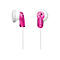 Sony MDR-E9LP - Kopfhörer - Ohrstöpsel - kabelgebunden - 3,5 mm Stecker - pink