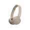 Sony WH-CH520 - Kopfhörer mit Mikrofon - On-Ear - Bluetooth - kabellos - beige