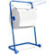 Soporte de pie WIPEX, p. rollos de papel de limpieza hasta An 400 mm, móvil, con soporte para bolsas de basura