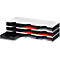 Sortierstation Set Styro styrodoc Trio, 9 Fächer, schwarz-grau/schwarz