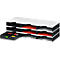 Sortierstation Set Styro styrodoc Trio, 9 Fächer, schwarz-grau/schwarz