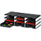 Sortierstation Set Styro styrodoc Trio, 9 Fächer, weiß-schwarz/schwarz