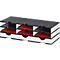 Sortierstation Set Styro styrodoc Trio, 9 Fächer, weiß-schwarz/weiß