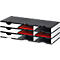 Sortierstation Set Styro styrodoc Trio, 9 Fächer, weiß-schwarz/weiß