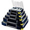 Sortimentskoffer RAACO boxxser, 20 Fächer mit Profilraster, B 465 x T 401 x H 78 mm, Polypropylen