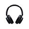 Schwarzer KopfhÃ¶rer, Ansicht von vorne. Ãœber den Ohrmuscheln ist ein gepolstertes Kopfband zu sehen.