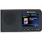 Soundmaster DAB+ radio met Bluetooth®, kleurenscherm, oplaadbare batterij, USB-C, wekkerfunctie, B 123 x D 25 x H 65 mm