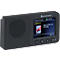 Soundmaster DAB+ radio met Bluetooth®, kleurenscherm, oplaadbare batterij, USB-C, wekkerfunctie, B 123 x D 25 x H 65 mm