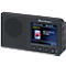 Soundmaster DAB+ radio met Bluetooth®, kleurenscherm, oplaadbare batterij, USB-C, wekkerfunctie, B 123 x D 25 x H 65 mm