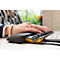 Souris BakkerElkhuizen ErgoSlider+, centrale, ergonomique, filaire, barre de défilement, 4 boutons, USB-A/USB-C, gris-noir
