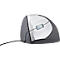 Souris verticale BakkerElkhuizen Handshake Mouse, cordée, pour gauchers, ergonomique, 2 boutons et molette de défilement, 400-3200 dpi, noir-argent