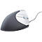 Souris verticale BakkerElkhuizen Handshake Mouse, filaire, pour droitiers, ergonomique, 2 boutons et molette de défilement, 400-3200 dpi, noir-argent