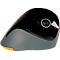 Souris verticale BakkerElkhuizen PRF, sans fil, ergonomique, jusqu'à 20 m, espace de rangement pour le récepteur radio, noir/gris foncé