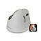 Souris verticale Right Hand White Bluetooth Evoluent4, souris 5 touches, molette de défilement, sans fil