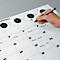 Sous-main aperçu mensuel Sigel, env. A2, calendrier 3 années, 12 feuilles, également utilisable comme calendrier mural, noir/blanc