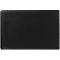 Produit rectangulaire noir, coins arrondis, surface lisse. Faible contraste.