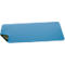 Sous-main Sigel, utilisable des deux côtés, enroulable, pour tous types de souris, L 800 x P 2 x H 300 mm, simili cuir, bleu-vert