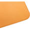 Sous-main Sigel, utilisable des deux côtés, enroulable, pour tous types de souris, L 800 x P 2 x H 300 mm, simili cuir, jaune-gris