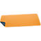 Sous-main Sigel, utilisable des deux côtés, enroulable, pour tous types de souris, L 800 x P 2 x H 300 mm, simili cuir, jaune-gris