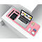 Sous-main Sigel, utilisable des deux côtés, enroulable, pour tous types de souris, L 800 x P 2 x H 300 mm, simili cuir, rose-argenté