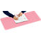 Sous-main Sigel, utilisable des deux côtés, enroulable, pour tous types de souris, L 800 x P 2 x H 300 mm, simili cuir, rose-argenté