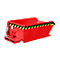 Spaanbak Bauer SMGU 230, olie- & waterdicht gelast, 230 l, rood