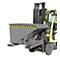 Spaanbak voor hefwagen, type S3S 600, grijs RAL 7005