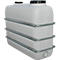 White plastic tank, rectangular with black lids and metal frame.