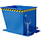 Späne-Kippbehälter SGU-RZ55, für Routenzüge, öl- und wasserdicht, 550 l, RAL 5012 lichtblau