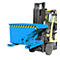 Spänebehälter für Gabelstapler, Typ S3S 600, blau RAL 5012