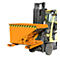 Spänebehälter für Gabelstapler, Typ S3S 600, orange RAL 2000
