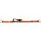 Spanband met ratel, 50 mm, 2-delig, met klauwhaken, 8 m