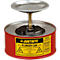 Sparanfeuchter Justrite, aus Stahlblech PREMIUM Line, rot, ø 185 x H 143 mm, 1 l