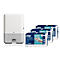 Sparset Falthandtücher Tork® Xpress® Compressed 100888, 2-lagig, 6120 Tücher, weiß + Xpress® Multifold-Handtuchspender ImageLine 552000, weiß