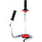 Sparset Handabroller für Stretchfolie + 6 Rollen Stretchfolie, Abroller für Rollen mit B 300-500 mm, Stretchfolie L 300 m x B 500 mm, PE, schwarz