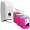Sparset Kleenex® Waschlotion 6331, 18 Flaschen á 1 l + gratis Kimberly-Clark® Aquarius™ Handseifenspender 6948, Füllmenge 1 l, weiß