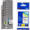 Sparset Schriftbandkassetten Brother TZe-231, selbstklebend, L 8 m x B 12 mm, weiß/schwarz, 6 + 1 GRATIS