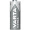 Gray VARTA battery with white print and plus symbols. Text: VARTA, V23GA, Alkaline, 12V, 4223.