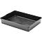 Speciale krat Ringoplast, voor CC trolley, gesloten, nestbaar en stapelbaar, L 568 x B 416 x H 86 mm, gerecycled kunststof, zwart