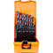 Spiraalborenset Projahn HSS-R DIN 388, 25 korte boren type N ECO, elk 1 x Ø 1-13 mm, oplopend met 0,5 mm, in kunststof koffer
