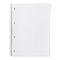 Squared notebook with spiral binding, perforated for filing.