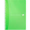 Spiralbuch OXFORD Office MyColours A5, Format A5, Doppelbindung, 90 Blatt kariert, weiß, SCRIBZEE®-kompatibel, EU ECO Label, farbsortierte Deckel, 5 Stück