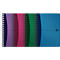 Spiralbuch OXFORD Office Urban Mix A6, Format A6, Doppelbindung, 90 Blatt kariert, ohne Mikroperforation, weiß, EU ECO Label PEFC, farbsortierte Deckel, 10 Stück