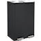 SPIRELLA Poubelle à pédale ALIYA, 2 x 30 litres, mécanisme à pédale, L 450 x l 300 x H 710 mm, mat/noir