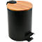 SPIRELLA Treteimer ADONIS, 3L Inhalt, Absenkmechanismus, Tretpedal, Griff, ø 170 x H 255 schwarz