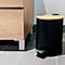 SPIRELLA Treteimer ADONIS, 3L Inhalt, Absenkmechanismus, Tretpedal, Griff, ø 170 x H 255 schwarz