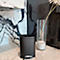 SPIRELLA Treteimer AKIRA, 12 Liter, Tretmechanismus, L 280 x B 193 x H 379 mm, schwarz